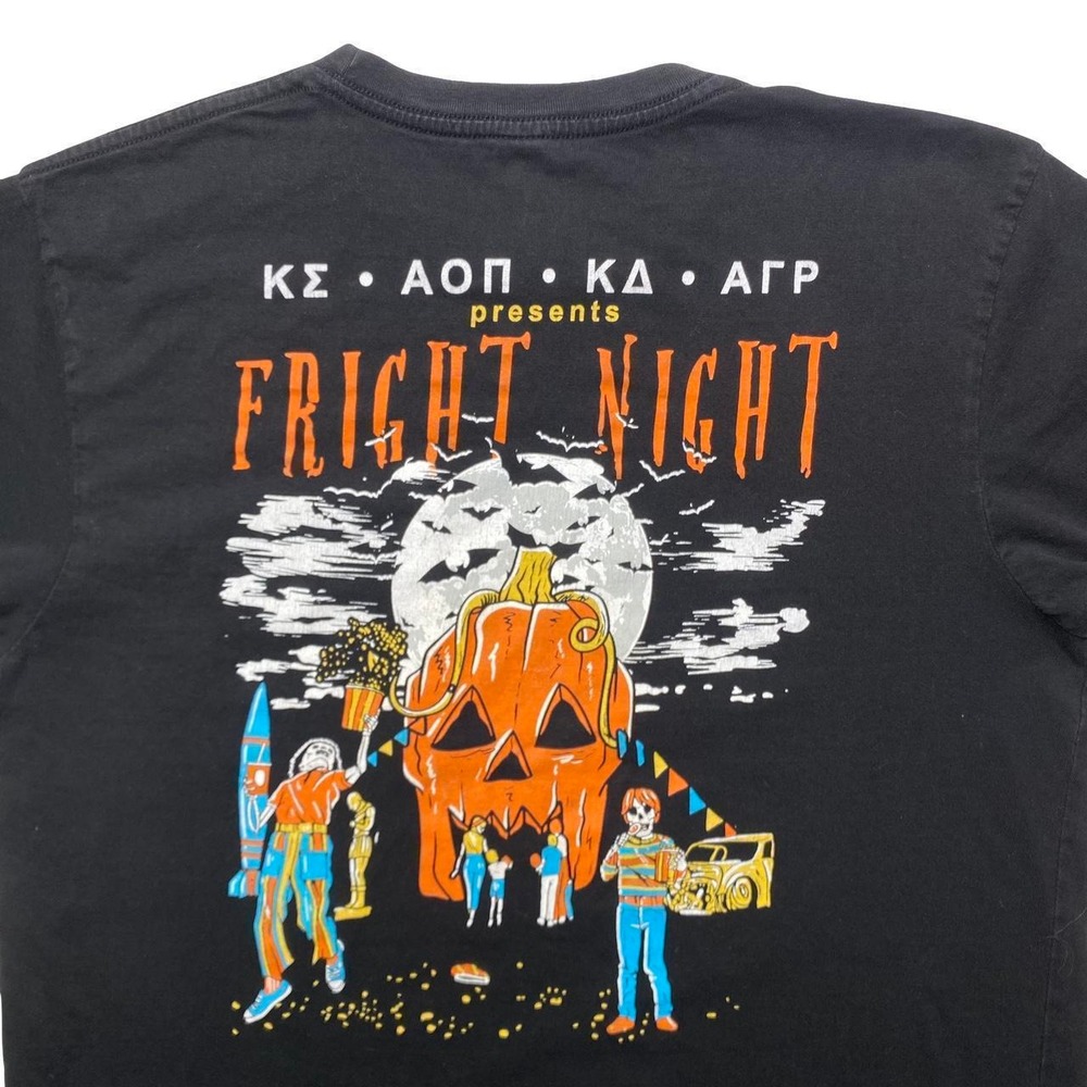 College fraternity Halloween "Fright Night" college shirt